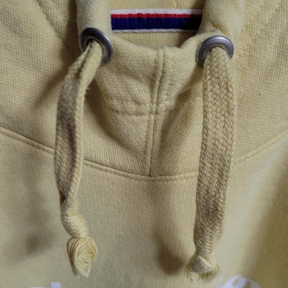 CHAMPION X-Small Hoodie 'Powerblend Graphic' Women (Melted Butter Yellow)  - EUC - Picture 4 of 5